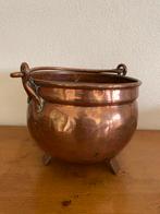 Rood koperen ketel - bloempot, Antiek en Kunst, Ophalen of Verzenden, Koper