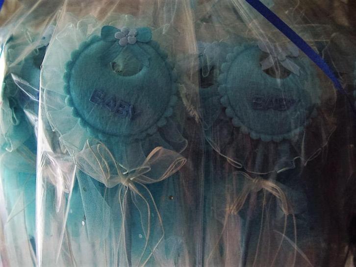 geboorte bedankjes, slabbertjes met tule, Kinderen en Baby's, Kraamcadeaus en Geboorteborden, Nieuw, Ophalen of Verzenden