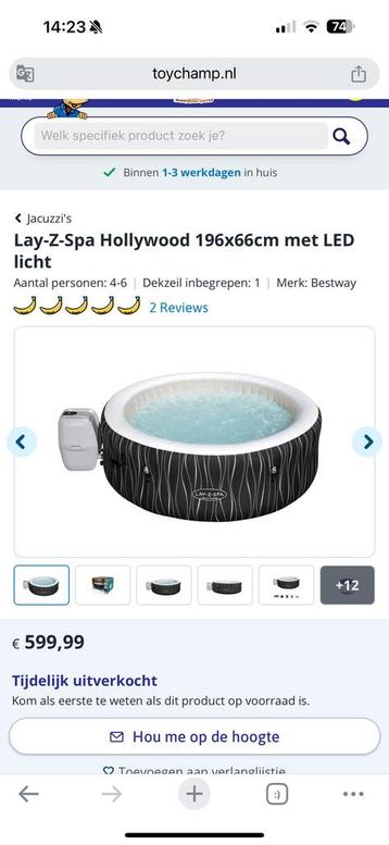 Lazy z spa hollywood met led verlichting! beschikbaar voor biedingen