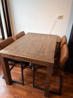 Eethoek met stoelen, Huis en Inrichting, Tafels | Eettafels, Ophalen, Gebruikt, 100 tot 150 cm, 150 tot 200 cm
