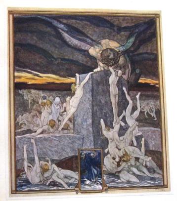Dante 1921 La Divina Comedia - Franz von Bayros (il) 1/1100 beschikbaar voor biedingen