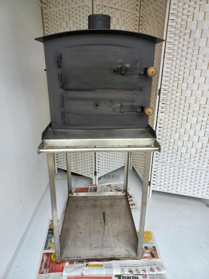 Gietijzeren Pizza oven met hout, Tuin en Terras, Pizzaovens, Gebruikt, Ophalen