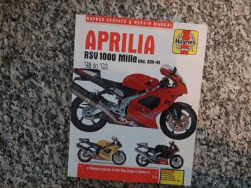 APRILIA RSV 1000 MILLE INCL RSV-R 1998 TO 2003 HAYNES OWNERS beschikbaar voor biedingen