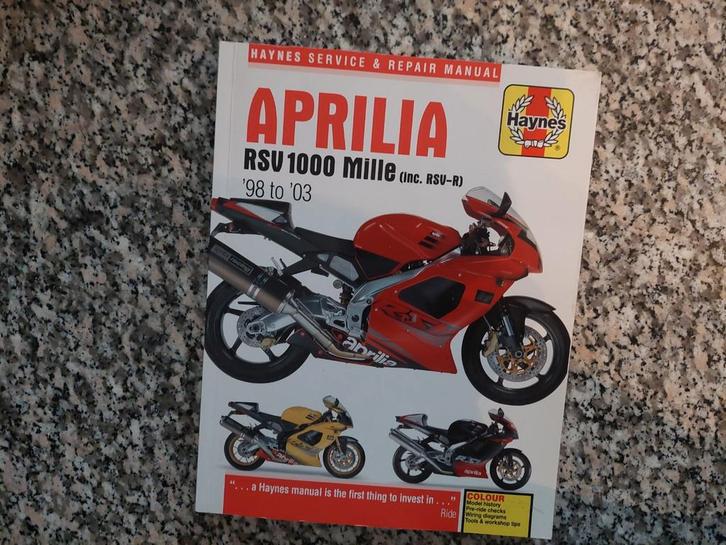 APRILIA RSV 1000 MILLE INCL RSV-R 1998 TO 2003 HAYNES OWNERS, Boeken, Motoren, Zo goed als nieuw, Merk of Model, Ophalen of Verzenden