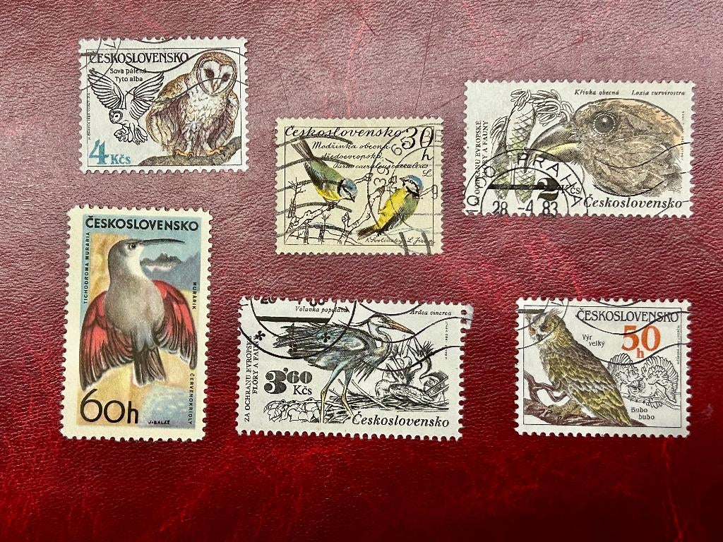 Vogels - Tsjechoslovakije - restkavel, Verzenden, Gestempeld, Dier of Natuur