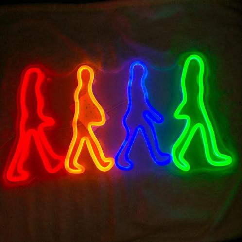 Neon LED verlichting 'Beatles Walk' intensiteit schakelaar, Verzamelen, Merken en Reclamevoorwerpen, Nieuw, Lichtbak of (neon) lamp