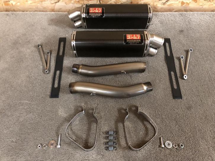 Yoshimura Japan Tri-Oval Dual Exit uitlaten dempers 52 mm, Motoren, Onderdelen | Merk-onafhankelijk, Gebruikt, Verzenden