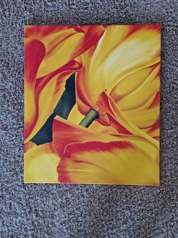 Yvonne Poelstra Holzhaus, tulpen schilderij beschikbaar voor biedingen