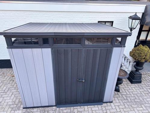 Keter Artisan 97 kunststof tuinhuis in goede staat te koop, Tuin en Terras, Tuinhuizen, Gebruikt, Tuinhuis, Kunststof, 250 tot 500 cm