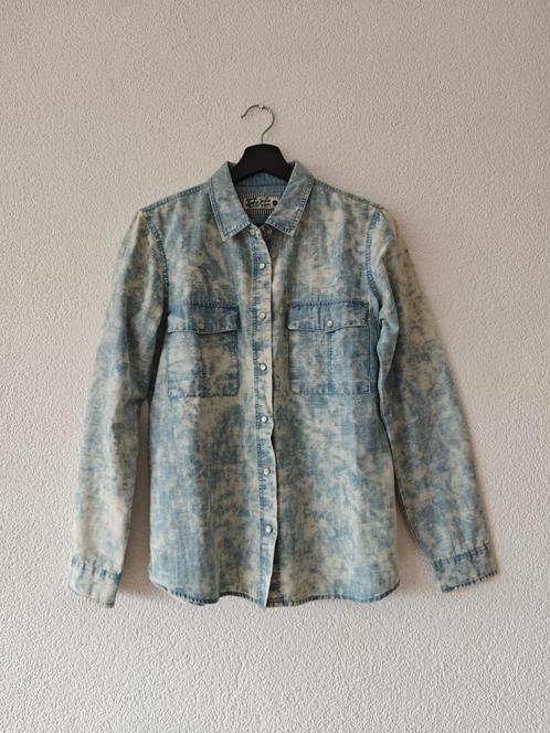 Denim Shirt size M, Kleding | Dames, Blouses en Tunieken, Gedragen, Maat 38/40 (M), Blauw, Ophalen of Verzenden