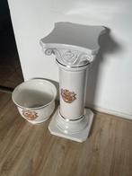 Griekse pilaar/zuil met goudkleurige accenten, Huis en Inrichting, Ophalen, Gebruikt