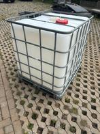 IBC tanks 1,20 x 1,00 m met stalen pallet, 150 liter of meer, Ophalen, Zo goed als nieuw, Kunststof