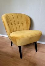 Leuke okergele fauteuil, Ophalen, Minder dan 75 cm, Zo goed als nieuw, 50 tot 75 cm