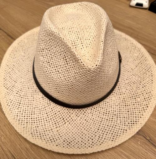 Witte panama herenhoed, Kleding | Heren, Hoeden en Petten, Zo goed als nieuw, Hoed, 60 cm (XL, 7½ inch) of meer, Ophalen of Verzenden
