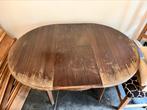 Walnoten houten eettafel, Ophalen, Gebruikt, 100 tot 150 cm, Vijf personen of meer