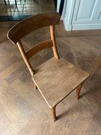 4 Houten teak stoelen, Huis en Inrichting, Stoelen, Ophalen, Gebruikt, Bruin, Vier