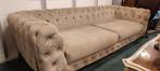 Luxe Chesterfield Bank - Beige, Ophalen, 250 tot 300 cm, Gebruikt, Chesterfield