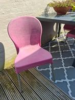 Roze tuinstoelen 3 stuks, Ophalen, Gebruikt