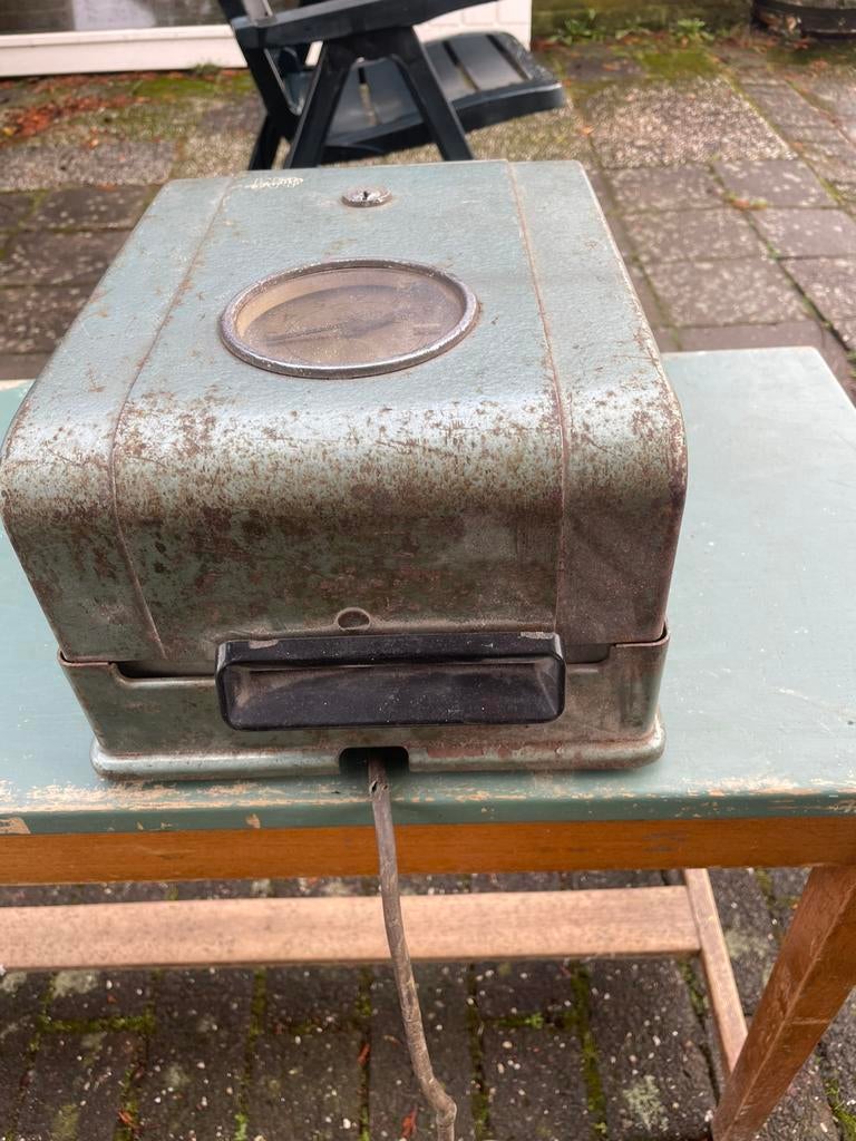 Oude stempelklok, Antiek en Kunst, Ophalen of Verzenden