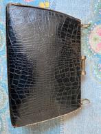 Antieke tas leer clutch, Ophalen of Verzenden, Gebruikt, Bruin, Handtas