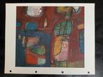 Jaap Nanninga offset prent 1960 Cobra compositie, Antiek en Kunst, Verzenden