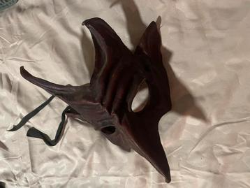 Duivel Masker - Venetiaans Leer Rood beschikbaar voor biedingen