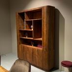boekenkast ronde vorm Japandi stijl 180cm breed bruin, Ophalen, Japandi, 200 cm of meer, 150 tot 200 cm