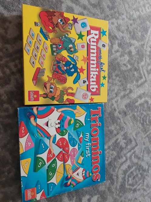 My First Rummikub & Triominos - Goliath, Hobby en Vrije tijd, Gezelschapsspellen | Bordspellen, Gebruikt, Een of twee spelers