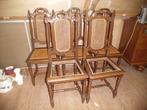 Franse eiken eetkamer stoelen 5 stuks, Ophalen