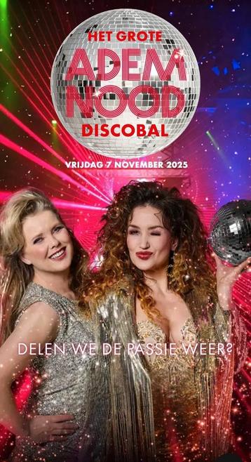 Ademnood Discobal 4 kaarten AFAS Live vrijda 7 november 2025 beschikbaar voor biedingen