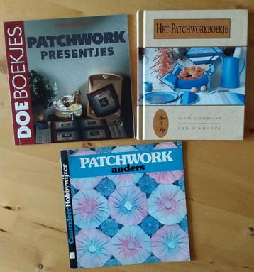 3 patchworkboekjes met kleine projecten  beschikbaar voor biedingen