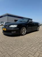Saab 9-3 2.0 Turbo Aero Cabrio AUT 2004 Zwart, Auto's, Saab, 1998 cc, 4 cilinders, Cabriolet, 4 stoelen