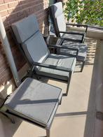 Loungeset  Antraciet/Grijs, Ophalen, Zo goed als nieuw, Wicker, 2 zitplaatsen