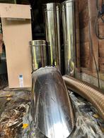Dakdoorvoer loodslap , dubbelwandige kachel pijpen, Doe-het-zelf en Verbouw, Buizen en Afvoer, Ophalen of Verzenden, Zo goed als nieuw