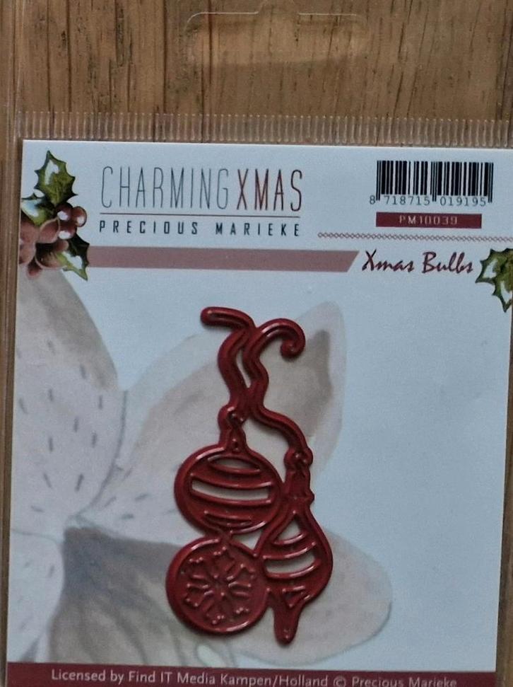 Precious Marieke Charming Xmas - Xmas Bulbs
PM10039, Hobby en Vrije tijd, Kaarten | Zelf maken, Nieuw, Pons of Mal, Kerst, Ophalen of Verzenden