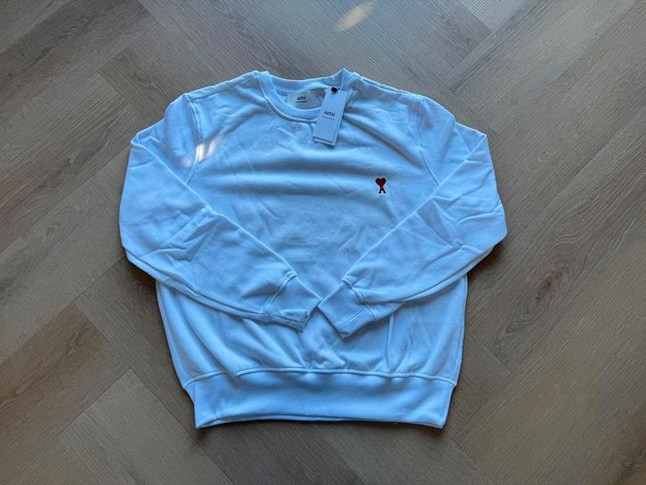 Ami paris | Sweater | New, Kleding | Heren, Truien en Vesten, Zo goed als nieuw, Maat 48/50 (M), Wit, Ophalen of Verzenden