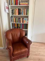 Leren fauteuils, Ophalen of Verzenden, Gebruikt, 75 tot 100 cm, 50 tot 75 cm