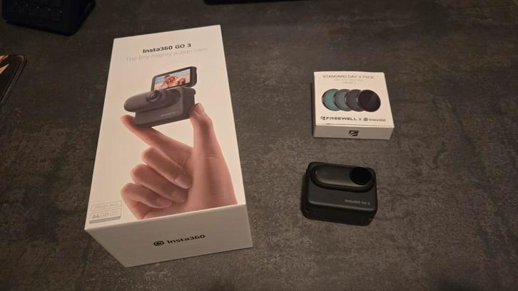Insta360 GO 3 64GB + ND Filters - Zo goed als nieuw!, Audio, Tv en Foto, Actiecamera's, Ophalen of Verzenden