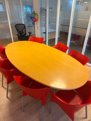 Ruime vergadertafel 240cm bij 120cm