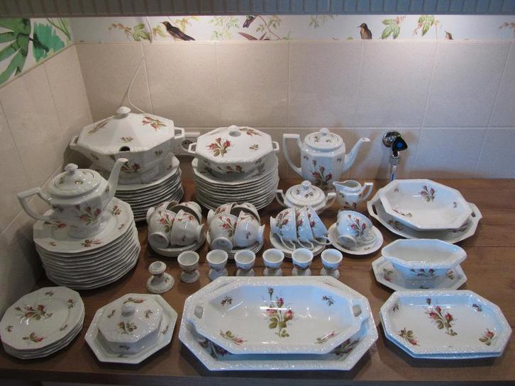 Maria Weiss wit Moosrose Rosenthal serviesdelen, Huis en Inrichting, Keuken | Servies, Zo goed als nieuw, Overige typen, Overige stijlen