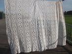 Off-white gehaakt sprei beddensprei grand-foulard 2.45x2.35, Zo goed als nieuw, Ophalen
