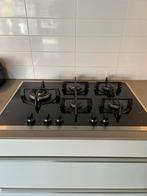 AEG gas op glas kookplaat 5 pits + wokbrander, Witgoed en Apparatuur, Kookplaten, Ophalen of Verzenden, Zo goed als nieuw, Inbouw