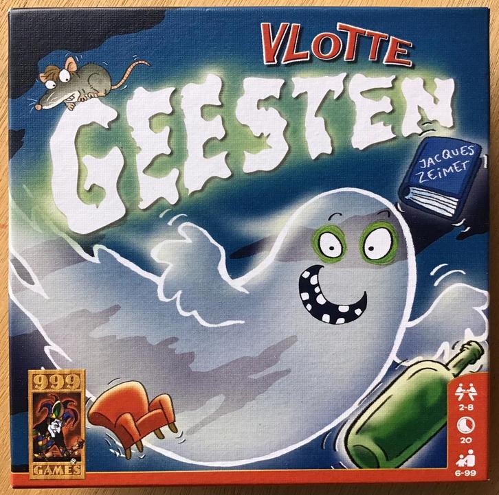 999 games: Vlotte Geesten - vanaf 6 jaar - ZGAN, Hobby en Vrije tijd, Gezelschapsspellen | Kaartspellen, Zo goed als nieuw, Een of twee spelers