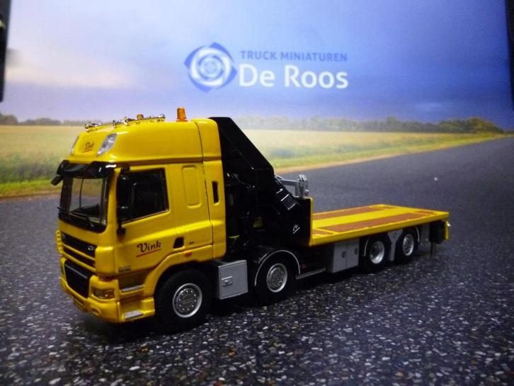 WSI DAF CF 85 met kraan Vink en met certificaat, Hobby en Vrije tijd, Modelauto's | 1:50, Nieuw, Bus of Vrachtwagen, Wsi, Ophalen of Verzenden
