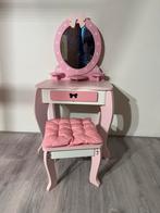 Super leuke kaptafel met spiegel en accessoires, Kinderen en Baby's, Speelgoed | Houten speelgoed, Ophalen, Zo goed als nieuw