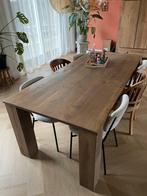 Grote houten eettafel - 220x100 cm, Huis en Inrichting, Tafels | Eettafels, Ophalen, Gebruikt, 100 tot 150 cm, Eikenhout