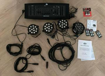 Dmx verlichtigs setje met controller beschikbaar voor biedingen