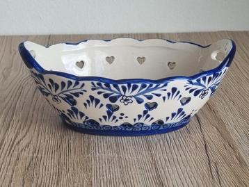 Mooie Vintage Bonbon schaal hartjes Holland Delfts Blauw beschikbaar voor biedingen