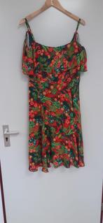 zomerse tropische jurk off shoulder, L, Kleding | Dames, Jurken, Maat 42/44 (L), Nieuw, Ophalen of Verzenden, Knielengte