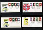 Uitzoeken FDC's Suriname t/m 1975 SETS, Postzegels en Munten, Postzegels | Eerstedagenveloppen, Ophalen of Verzenden, Onbeschreven